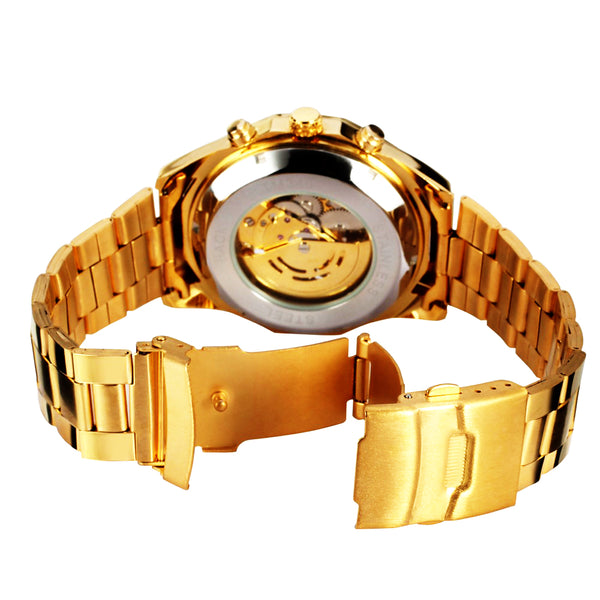 Sport Gold Skeleton Mechanical Watch