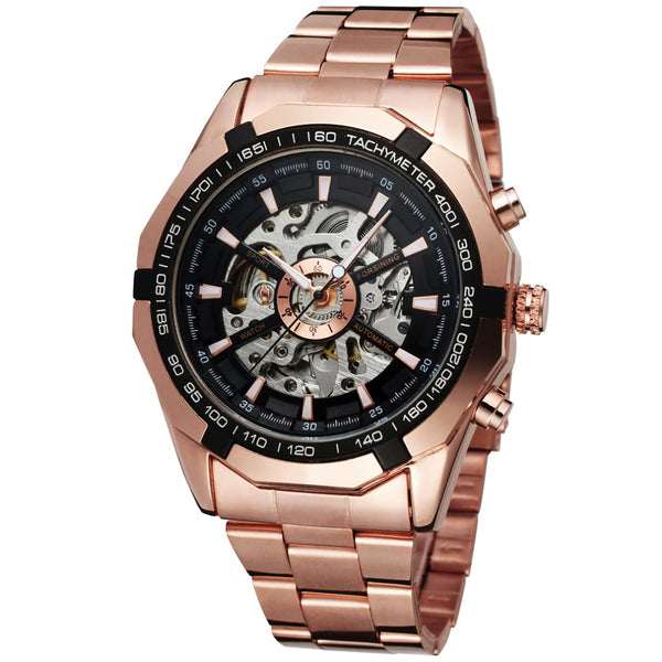 Sport Gold Skeleton Mechanical Watch