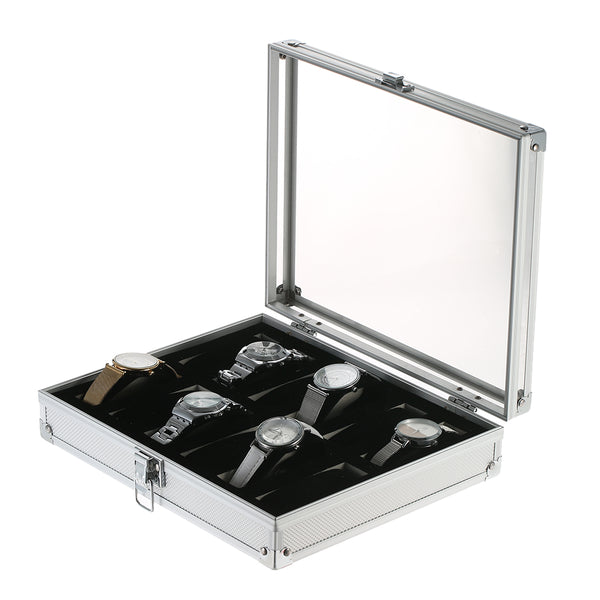 12 Slot Aluminum Watch Storage