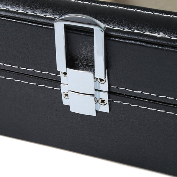 3 Grids Slots PVC Leather Watch Case