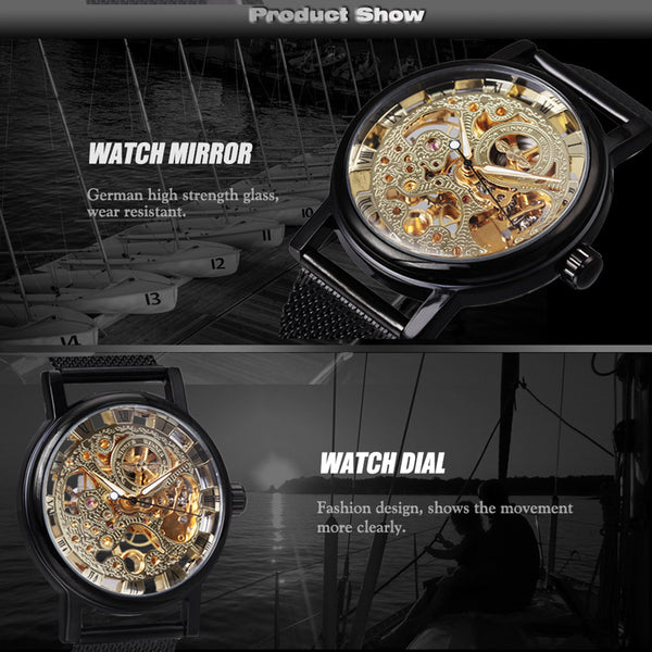 Luxury Golden Mechanical Watch