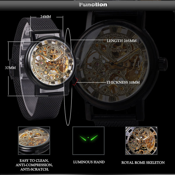 Luxury Golden Mechanical Watch