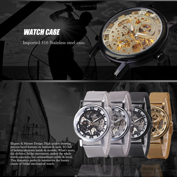 Luxury Golden Mechanical Watch