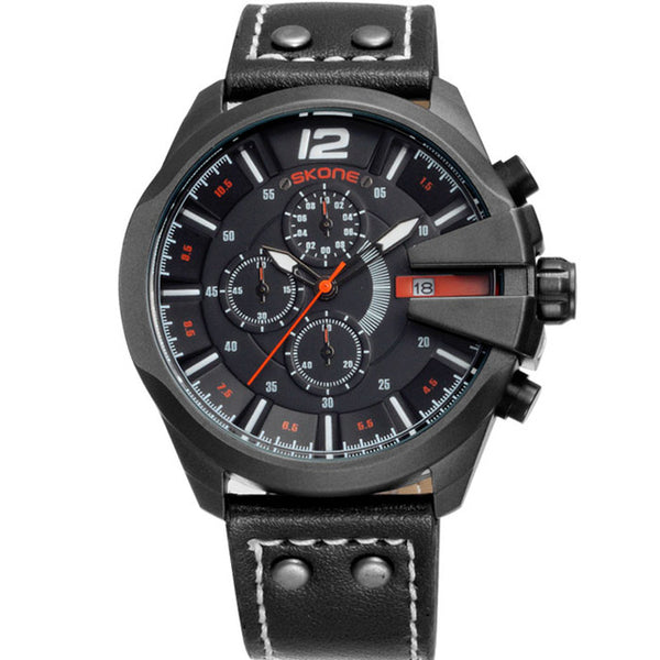 Army Leather Chronograph Watch