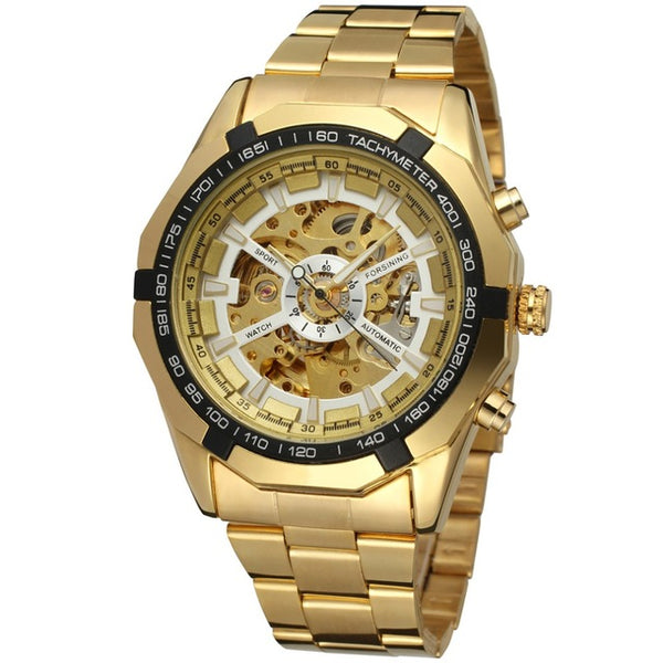 Silver/Gold Mechanical Watch