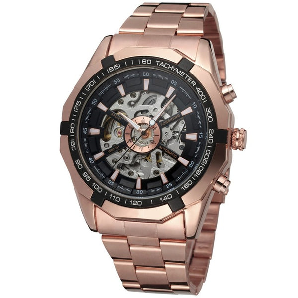Sport Gold Skeleton Mechanical Watch
